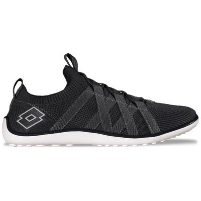 Barfußschuh LOTTO, Damen, Gr. 39, schwarz (schwarz, weiß), Kunstfaser, unifarben, Schuhe Barfußschuh, - mit extra dünner Sohle - wie barfuß