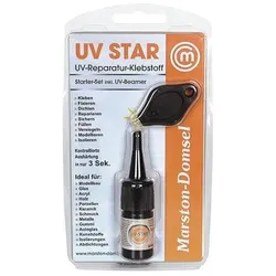 Marston UV-Reparatur-Klebstoff MD UV-Star 3g Kleber /1 UV-Leuchte transp.Set