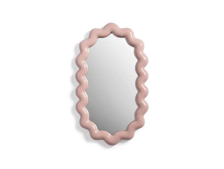 &klevering - Zigzag Wandspiegel, 31,5 x 52,5 cm, blush