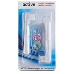 Phb Active Adult Electric Tootbrush Head Refill X2