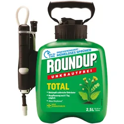 Roundup Unkrautfrei Total - mit Drucksprühsystem - 2,5 Liter