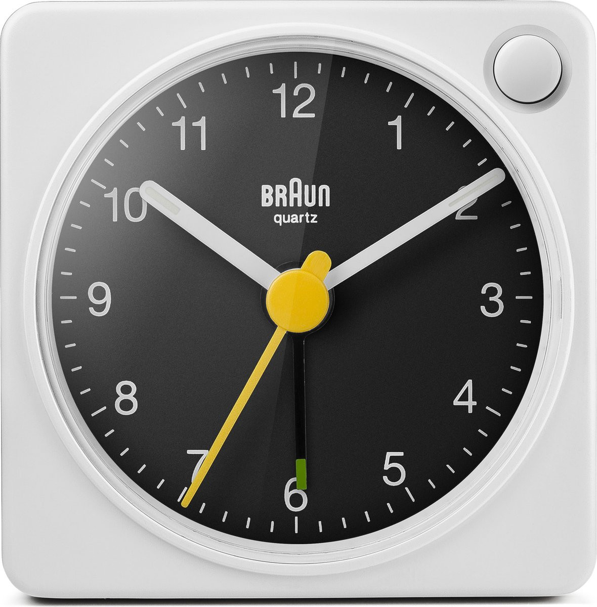 Braun BC02XWB Analoge Reiswekker - Wit/Zwart