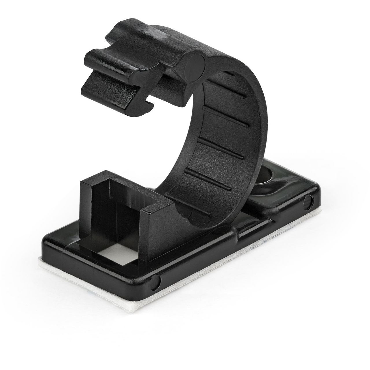 Startech 100 Stück Kabelklemmen, schwarz, mittel
