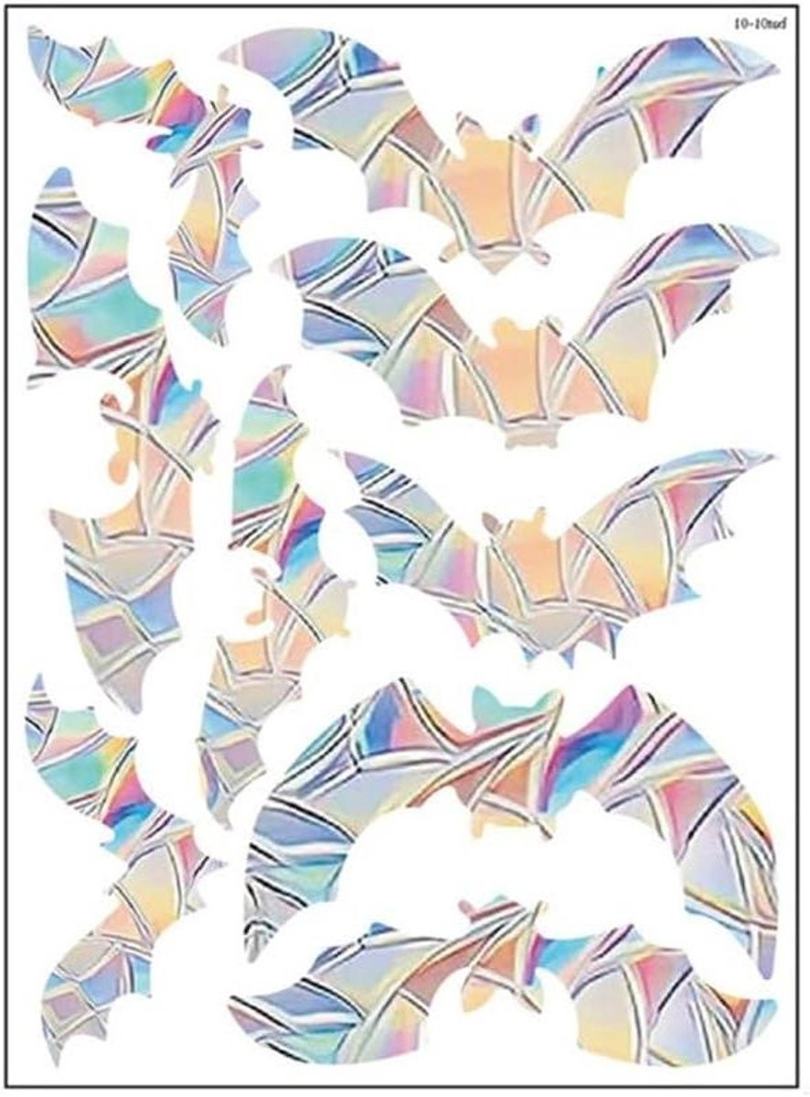 Raamstickers Zonnevanger Folie met Prisma Effect voor Zonlicht Decoratie - 9 Stuks - Regenboog