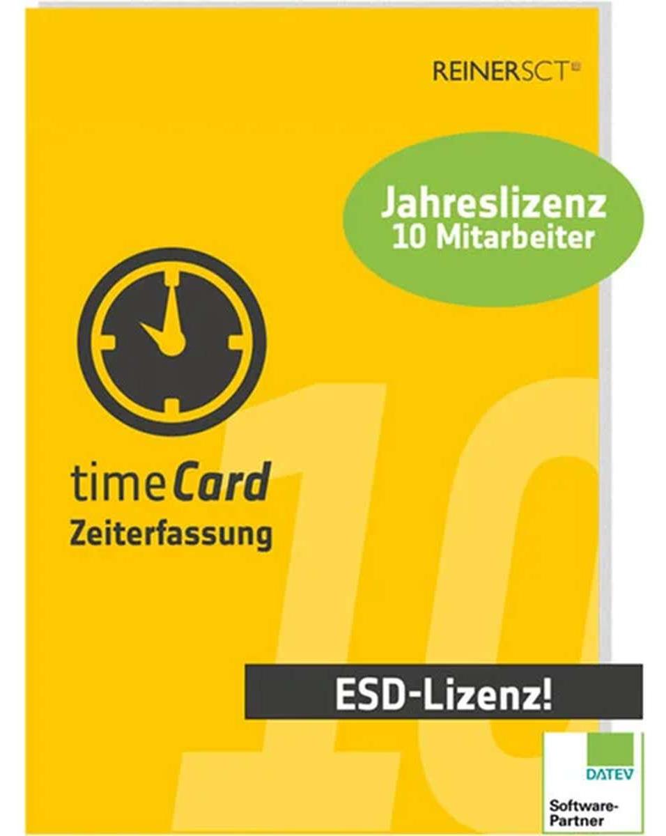 ReinerSCT timeCard Time Attendance - Lizenz - 10 Mitarbeiter