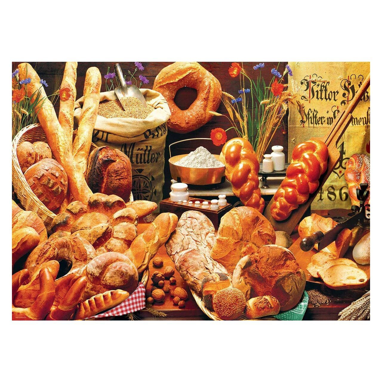 Eurographics Puzzel Broodtafel - 1000 stukjes