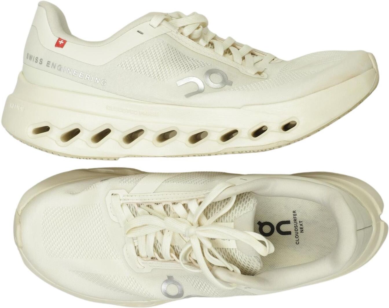 On Running Damen Sneaker, Weiß, Gr. EU 37, Kunstleder - Second Hand