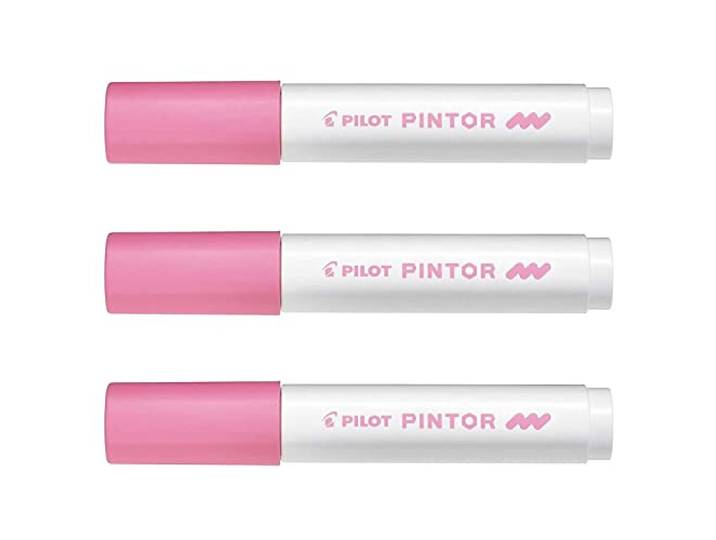 PILOT Pintor pigmentmarker, medium, roze, 3 stuks