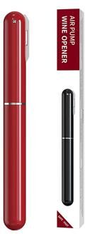 Uplifted Trends Portable Air Pressure Wine Opener With Foil Cutter Easy Cork Remover red