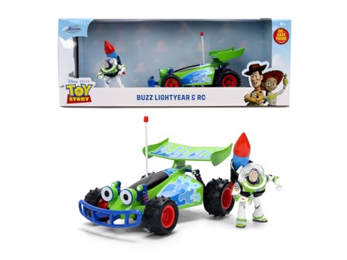 Jada Toy Story Turbo Buggy met Buzz Lightyear, metalen modelauto schaal 1:24, groen
