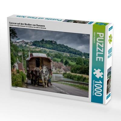 Caravan auf den Straßen von Sancerre (Puzzle)
