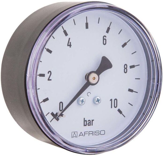 Afriso Rohrfedermanometer 63539 G 1/4 B, 10 bar, Gehäuse-d= 63mm