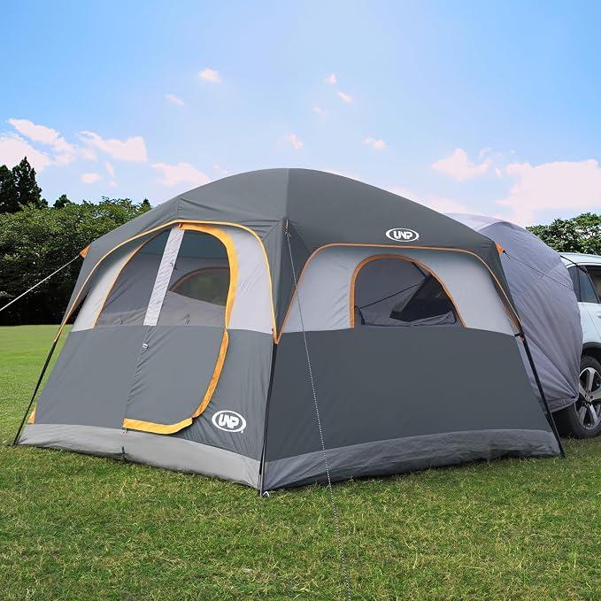 Heckzelt Auto, SUV Zelt für Camping 6 Personen - 2 in 1 Autozelt Einfacher Aufbau mit Regenschutz, Familienzelt 3 m x 2,7 m x 2 m (H)