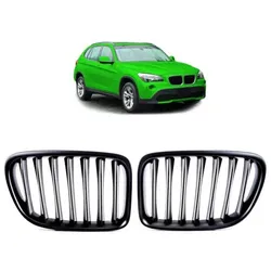 Sportgrill Kühlergrill Single passend für BMW X1 E84 09-15 matt schwarz