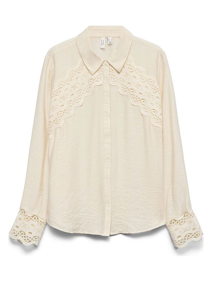 Vero Moda Hemd in Creme - S