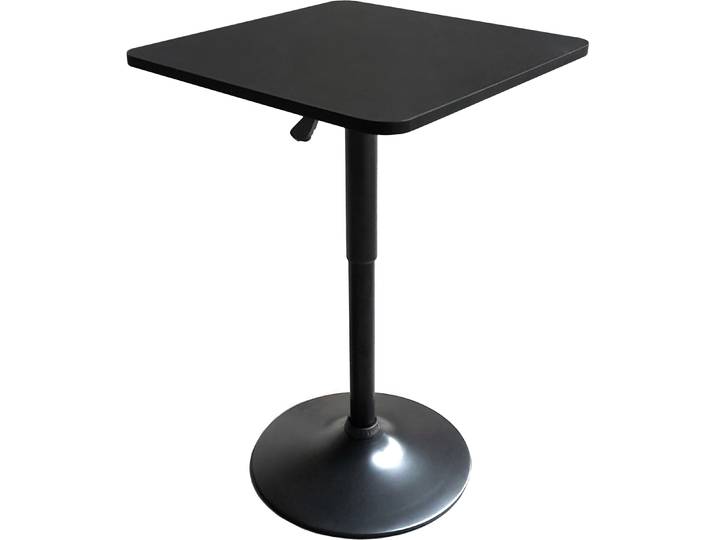Table de bar carrée noire LUKE