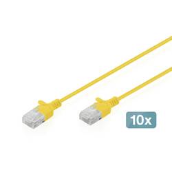 Digitus RJ45 Patchkabel CAT 6 U/UTP 5 m Gelb 10 St.
