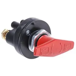 RS PRO Batterietrennschalter 48VDC 315A, Schalter + Taster, Rot