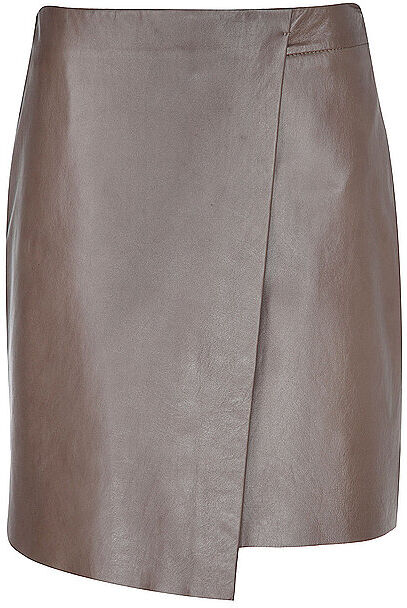 RIANI Lederrock grau   36 36