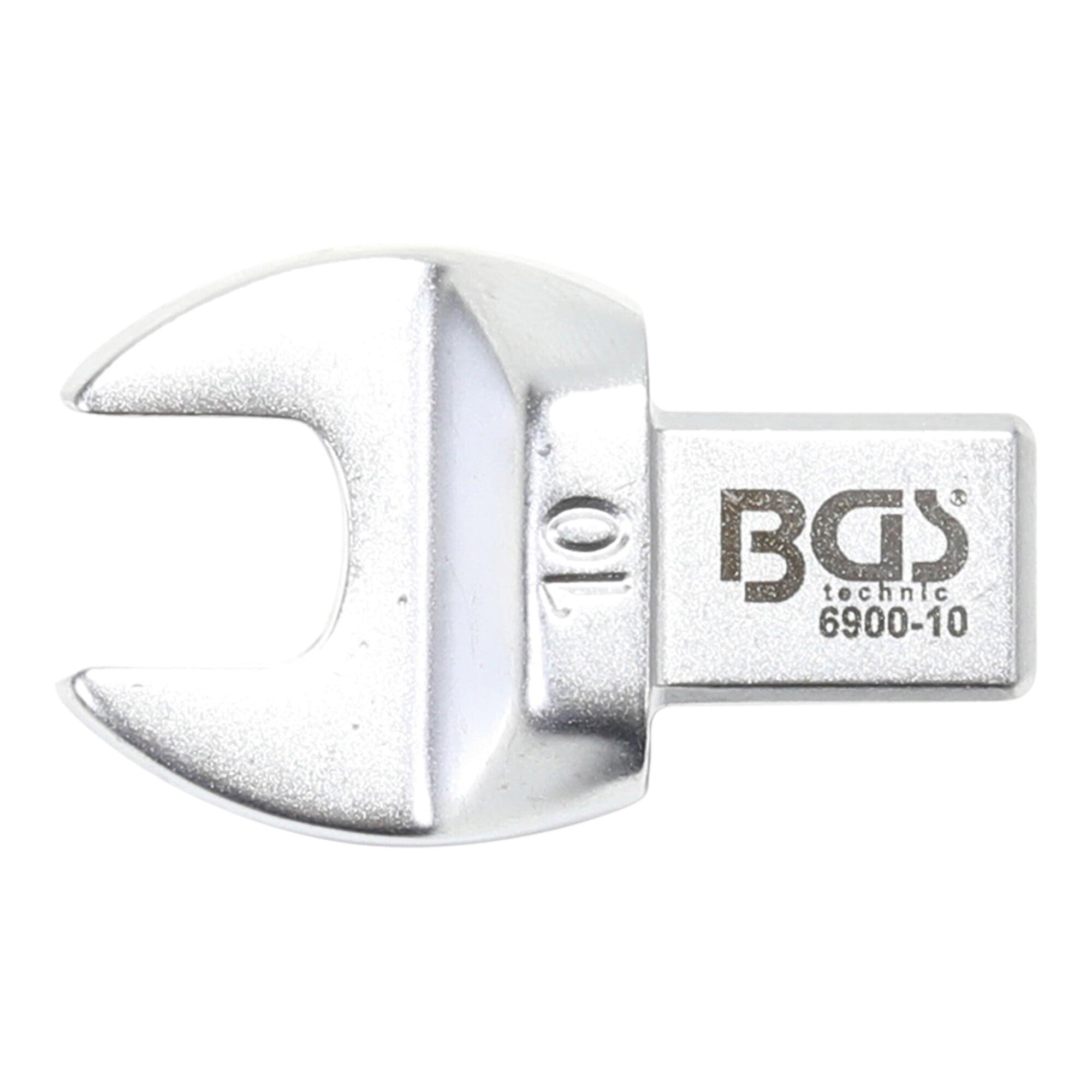 BGS Einsteck-Maulschlüssel 6900-10, 10 mm, Aufnahme 9 x 12 mm ; BGS technic)