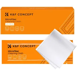 K&F Concept Mikrofaser Linsen Reinig.- tuch 15x15 weiss (20 Stück) #KF-1615