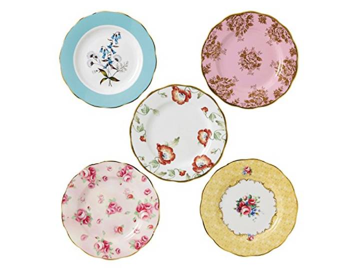 1950&ndash;1990 Teller 20 cm, Set von 5 Stück