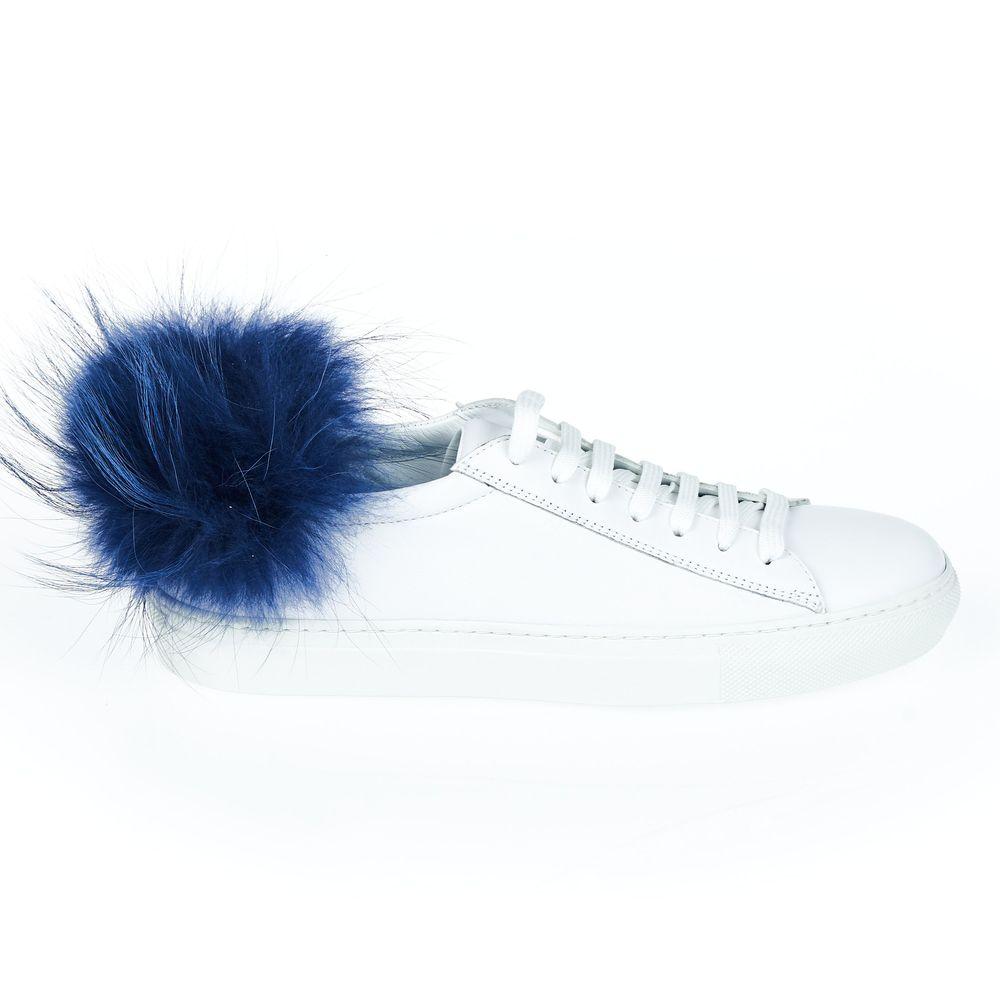 Mr&Mrs Italy Weiße Lammleder Damen Sneaker