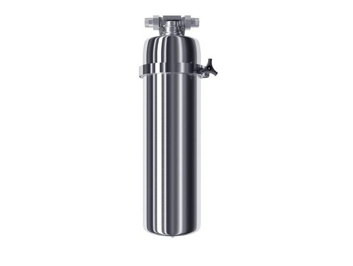 Aquintos Wasseraufbereitung Untertisch-Trinkwassersystem Viking 300 Edelstahl-Filtergehäuse, 3/4 Außengewinde