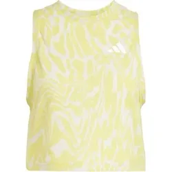 ADIDAS Damen Top Train Essentials Allover Print Workout, Größe XS in Braun Braun