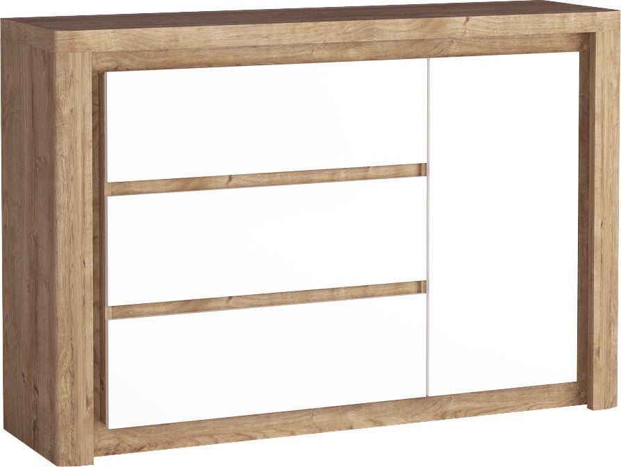 LIVINIO L-15 MINIO modern dressoir voor woonkamer en slaapkamer B: 97,5 cm, D: 40,5 cm, H: 76,5 cm