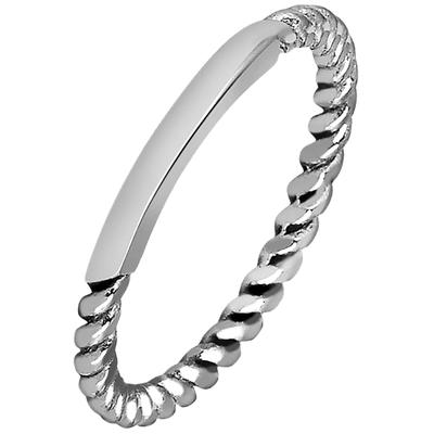 Fingerring ADELIA´S "Damen Ring aus Edelstahl" Gr. 56, silber, Fingerringe, Damen, 56, Edelstahl, Fingerring