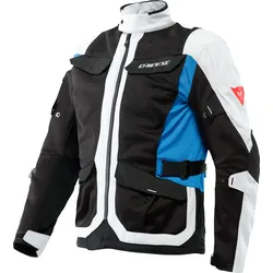 Dainese Desert, Textiljacke - Hellgrau/Schwarz/Blau - 44