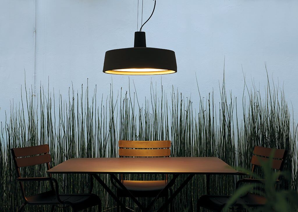 Marset Soho Outdoor Pendelleuchte (Ø 38cm, weiss) Ø 38cm   weiss