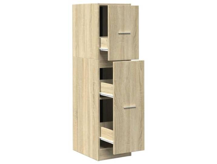 Heofavd Apothekerschrank 30x41x118 cm Schmaler Auszugschrank Sonoma-Eiche