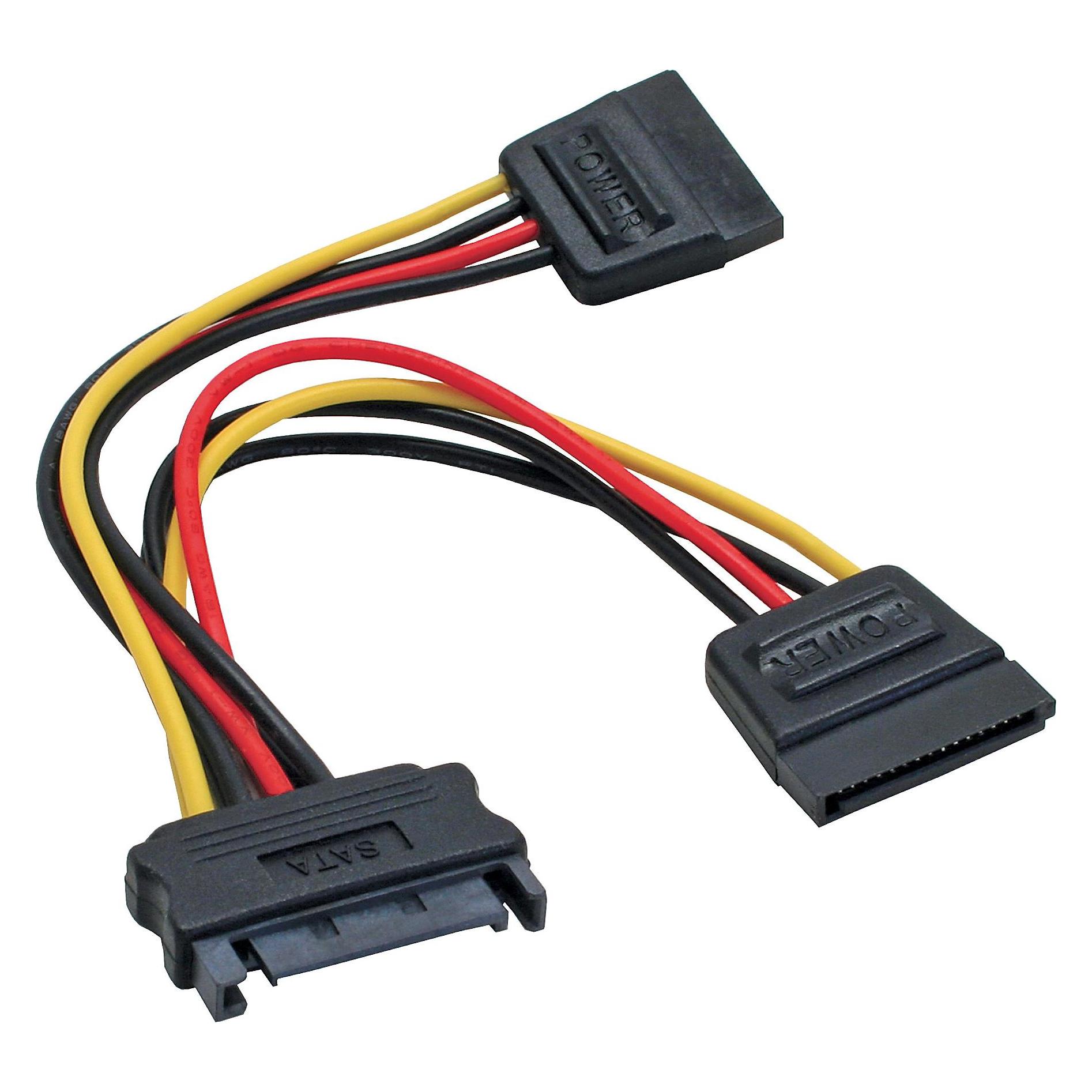 InLine SATA Strom-Y-Kabel (15 cm, 15 pin S-ATA) (29683)