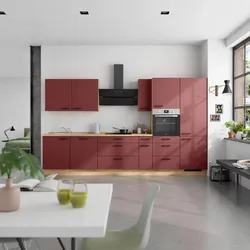 Küchenleerblock Easytouch High o. Geräte Rot