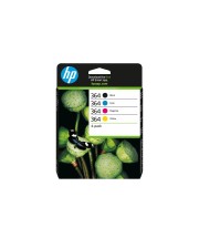 HP 364 4er-Pack Schwarz Gelb Cyan Magenta Original Tintenpatrone 3 ml (N9J73AE)
