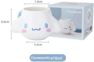 Uplifted Goods Professional 15 Oz Sanrio 3D Relief Ceramic Mug Series cinnamoroll