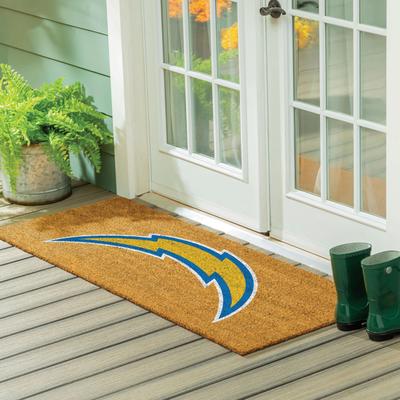 Evergreen Los Angeles Chargers Full Color Indoor/Outdoor Coir Mat