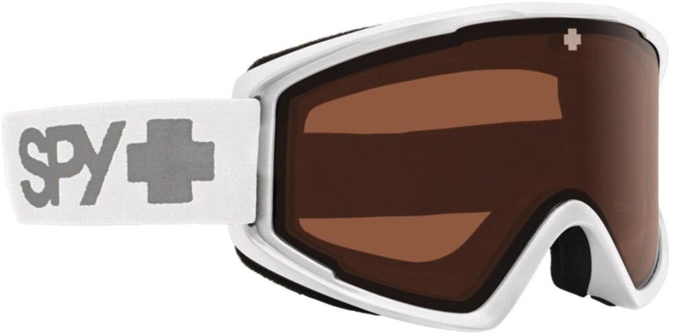 Spy  - Crusher Elite Matte White Low Light Persimmon - Masque de Ski