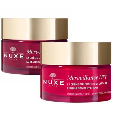 Nuxe Merveillance Lift pudrige Lifting-Creme + konzentrierte Nachtc 2x50 ml Creme