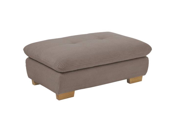 SetOne by Musterring Hocker, Greige, Holz, Eiche, massiv, rechteckig, 106x43x74 cm, Fußauswahl, Lederauswahl, Stoffauswahl, Wohnzimmer, Hocker, Sitzhocker