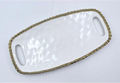 Jiallo "14"" Rope Long Tray with Handles"