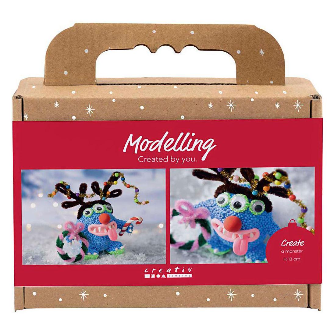 Creativ Company Bastelset Rentiermonster, Detailfarbe: Mehrfarbig (977835)