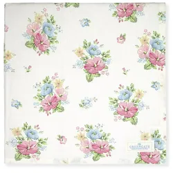 GreenGate Tischdecke Josefina white 150x150cm, 150 x 150 cm