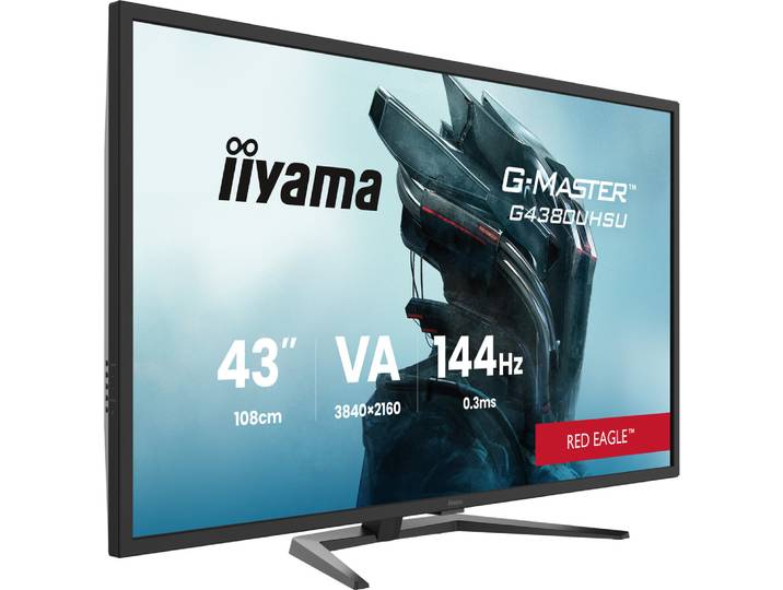 iiyama G-MASTER G4380UHSU-B2, 108 cm (42.5'), 3840 x 2160 pixels, 4K Ultra HD, LED, 0,4 ms, Noir