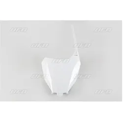 UFO, Motorrad Zubehör, UFO-Nummernschild für Honda CRF 250R '18-'21, CRF 450R/RX '17-'20, Weiss
