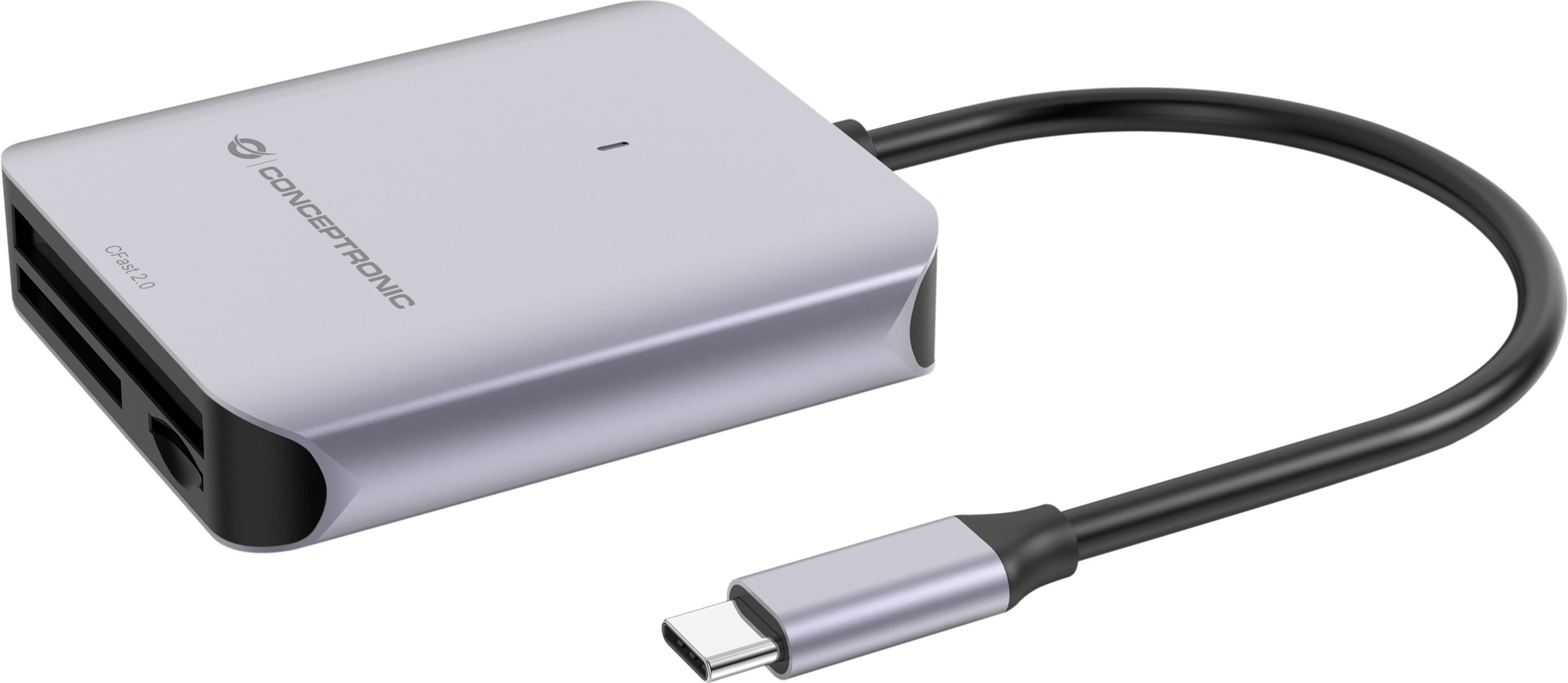 Conceptronic 3-in-1 USB-C Kartenleser, USB 3.2 Gen 2 10Gbps, CFa...