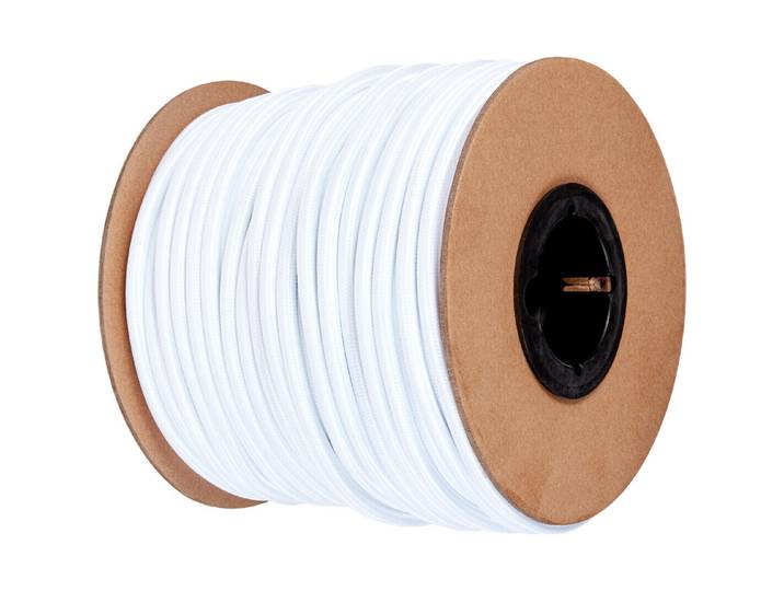 LeuchtenDirekt Textilkabel Weiss 0.5 m