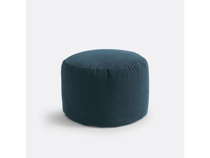 LA REDOUTE Pouf velours Velvet Bleu Encre